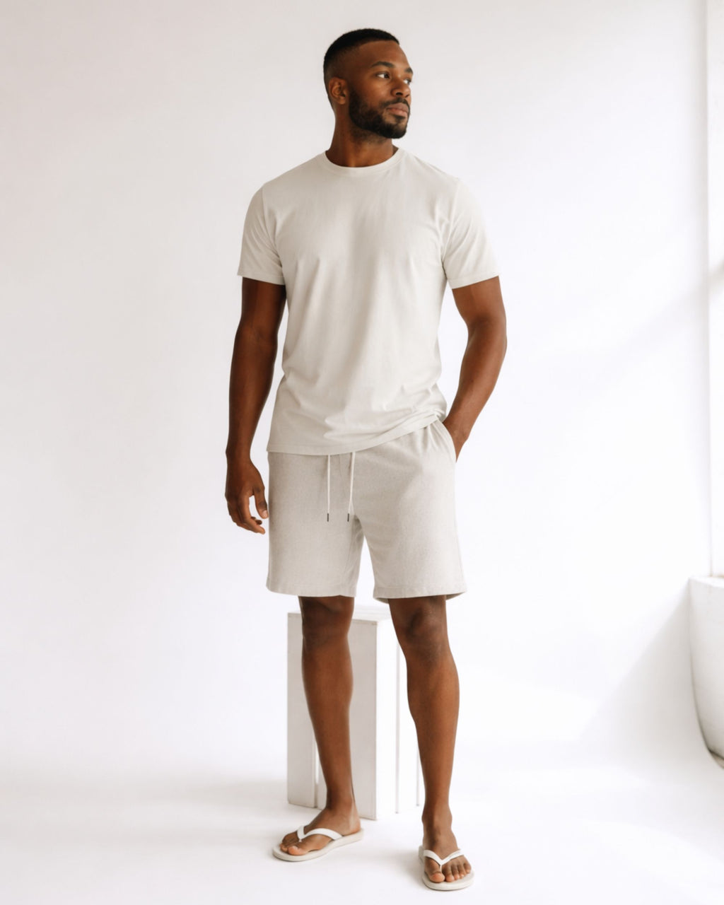 SHORT LINHO ESSENTIAL / AREIA
