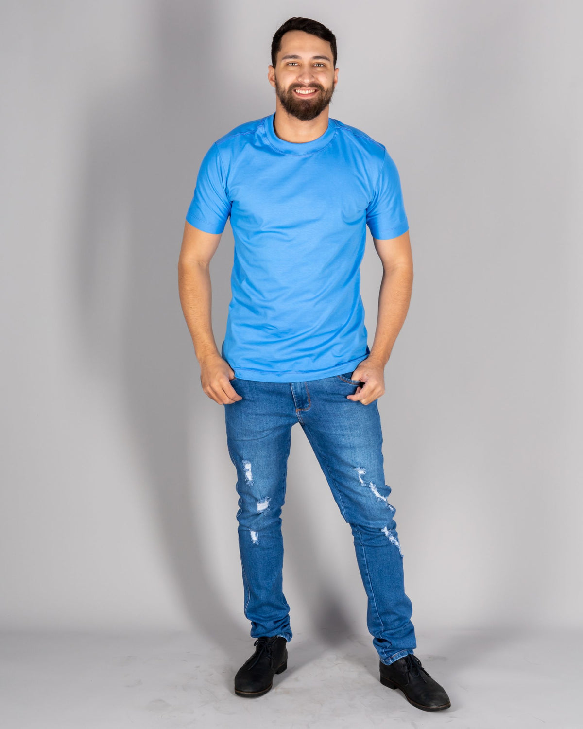 CAMISETA BÁSICA / AZUL LIGHT NAVY