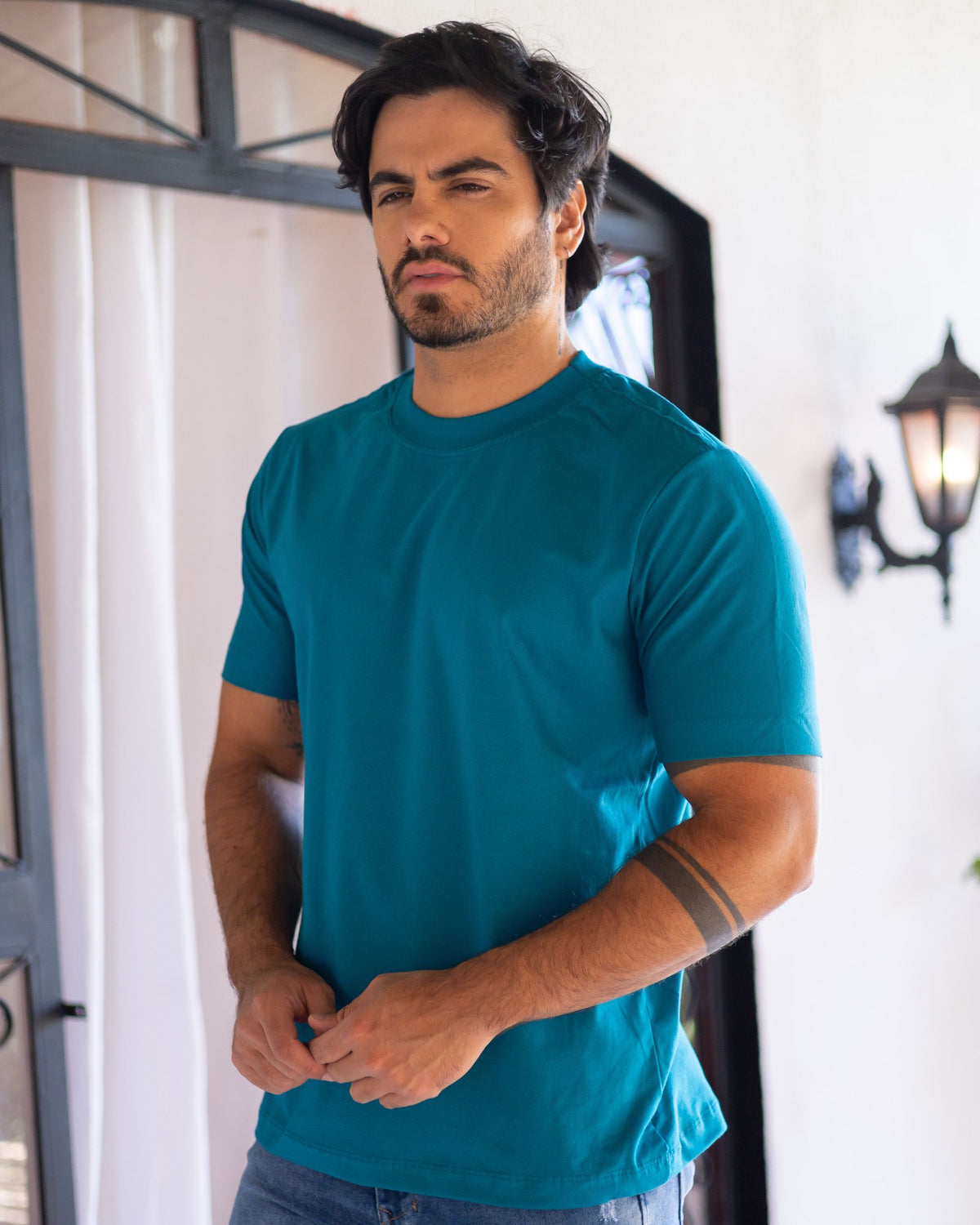 CAMISETA BÁSICA / AZUL MAR EGEU
