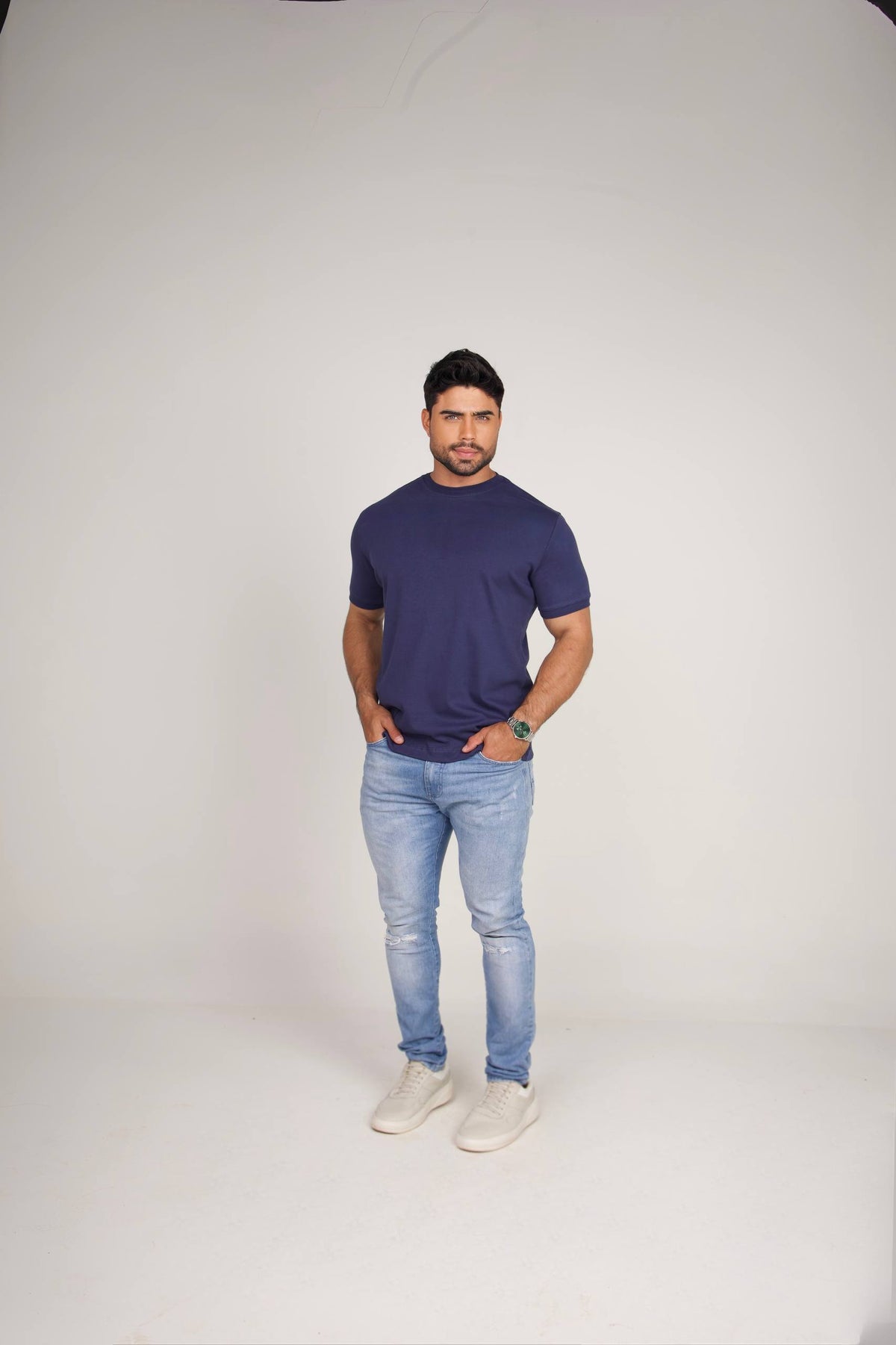 CAMISETA BOSS / AZUL TINTEIRO