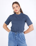 T-SHIRT BÁSICA / CINZA BASALTO