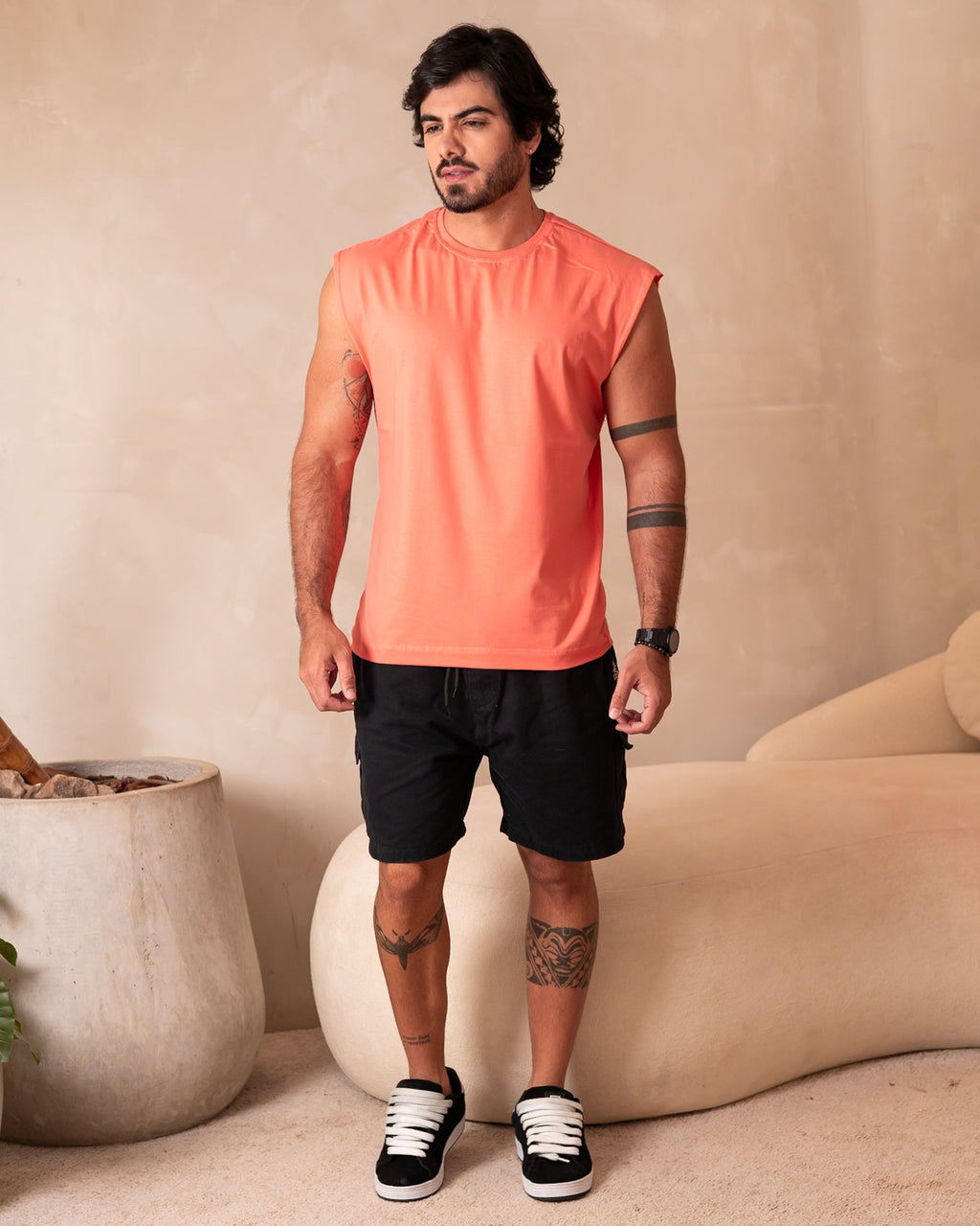 REGATA MACHÃO / LARANJA CORAL