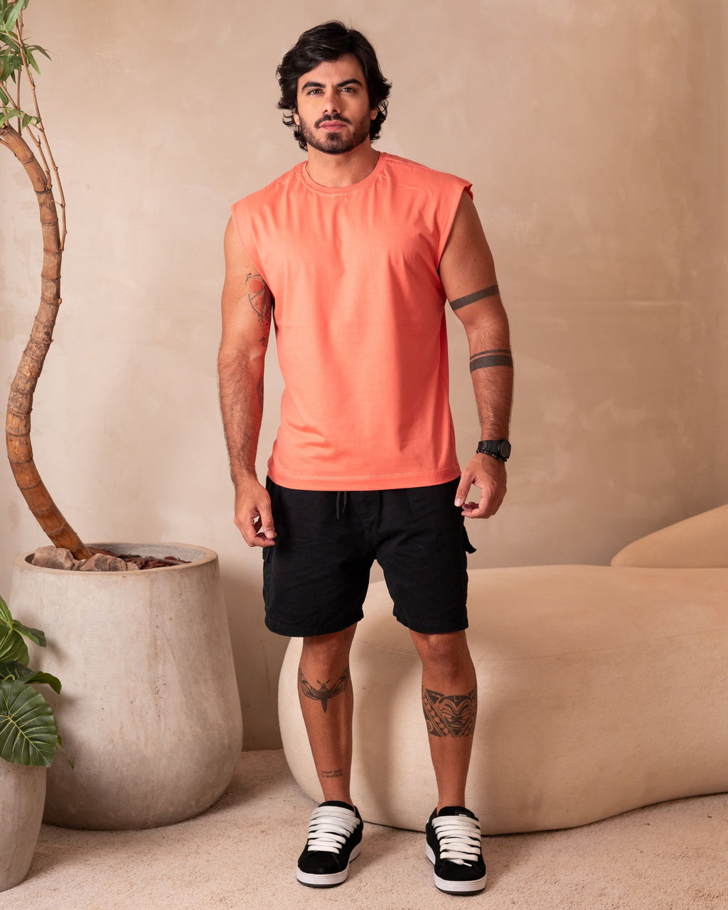 REGATA MACHÃO / LARANJA CORAL
