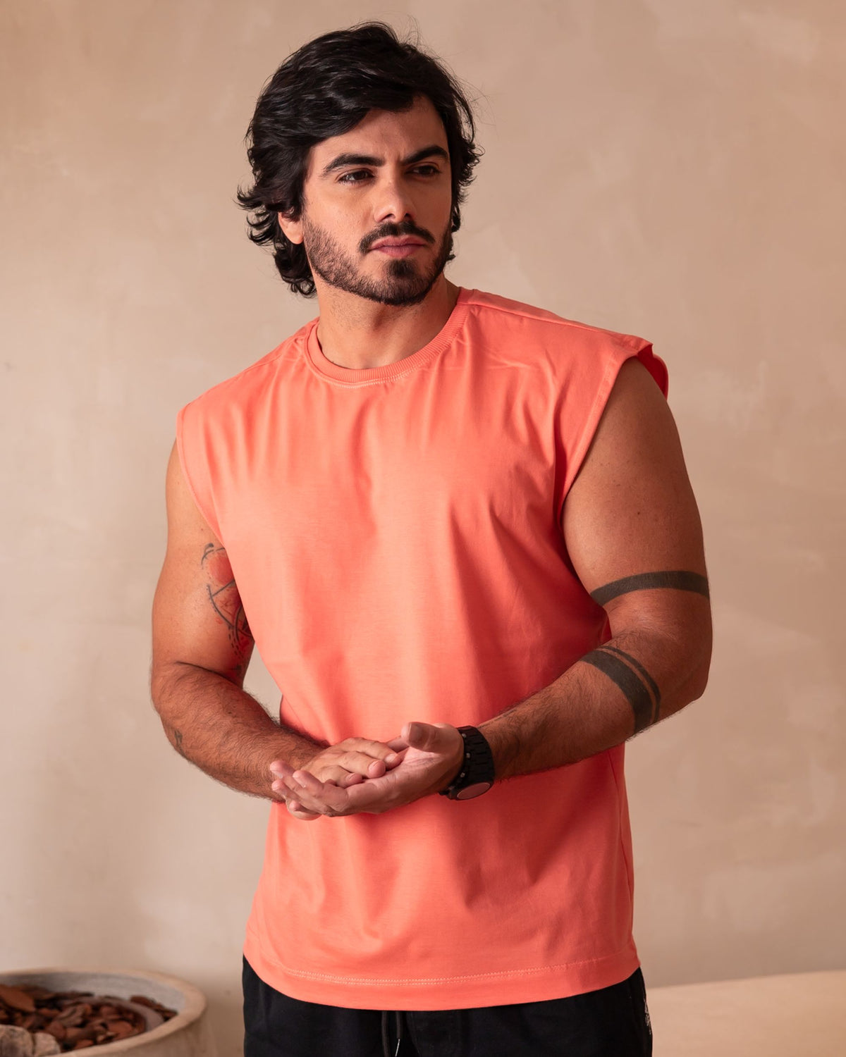 REGATA MACHÃO / LARANJA CORAL