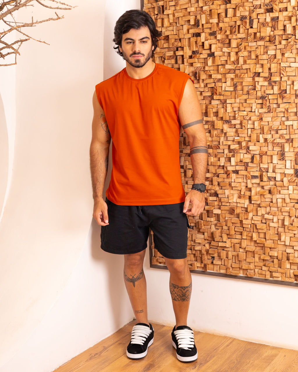 REGATA MACHÃO / LARANJA RUST