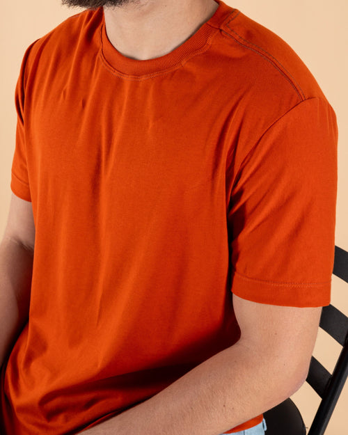 CAMISETA BÁSICA / LARANJA RUST