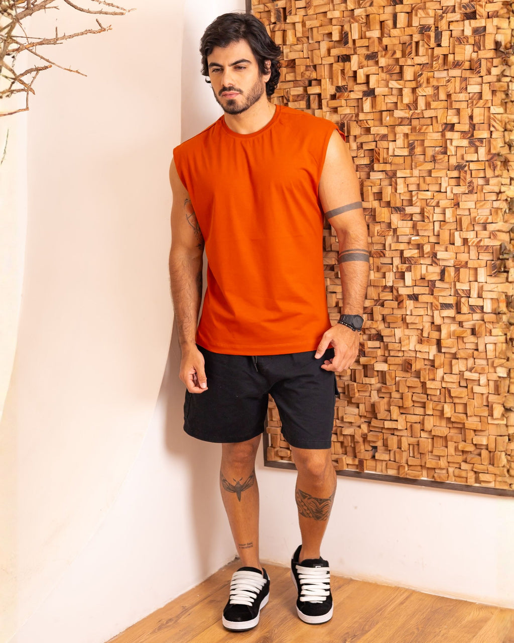 REGATA MACHÃO / LARANJA RUST