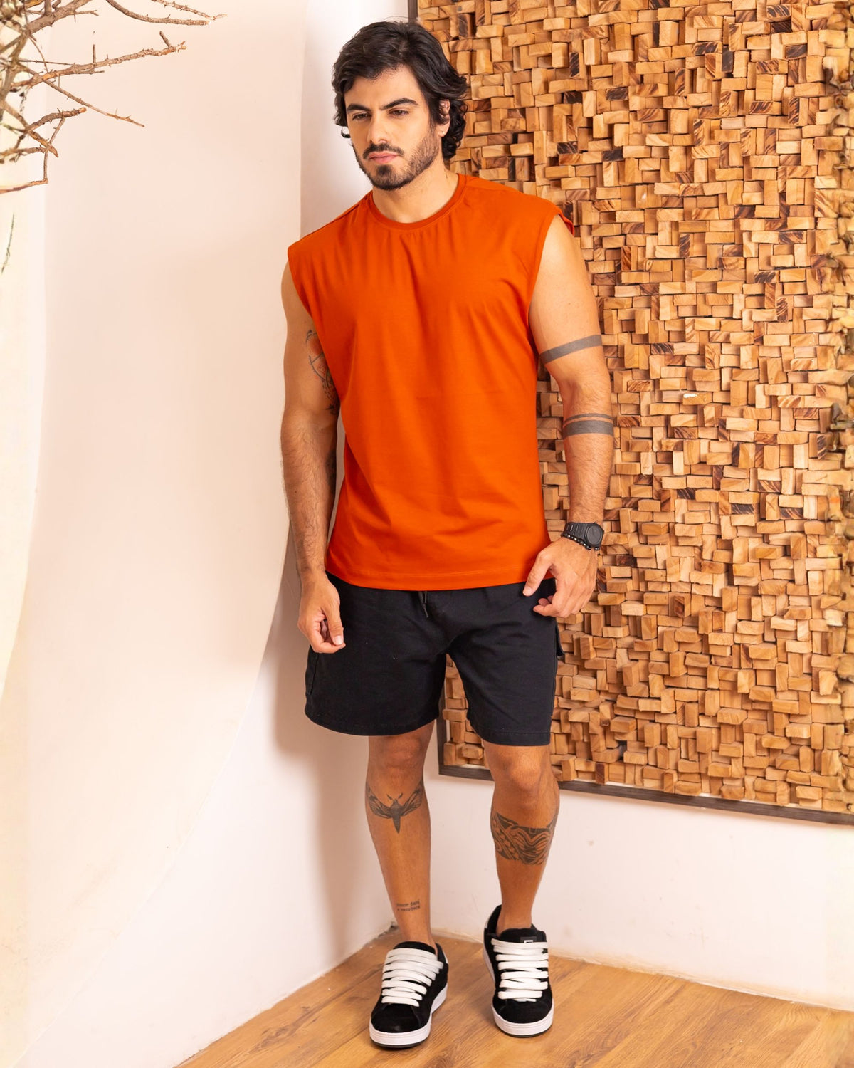 REGATA MACHÃO / LARANJA RUST