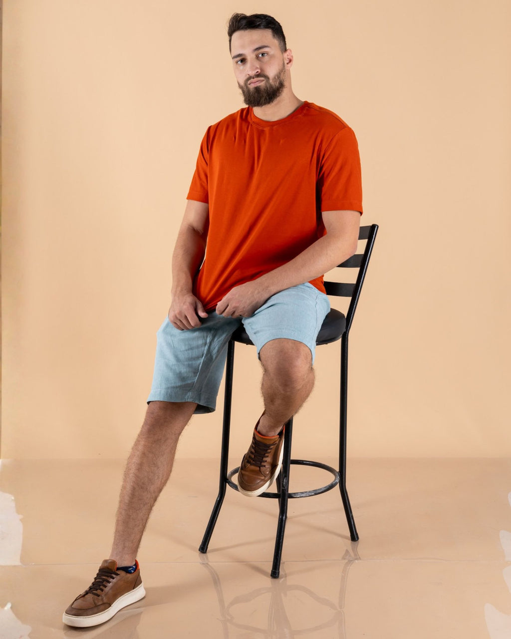 CAMISETA BÁSICA / LARANJA RUST