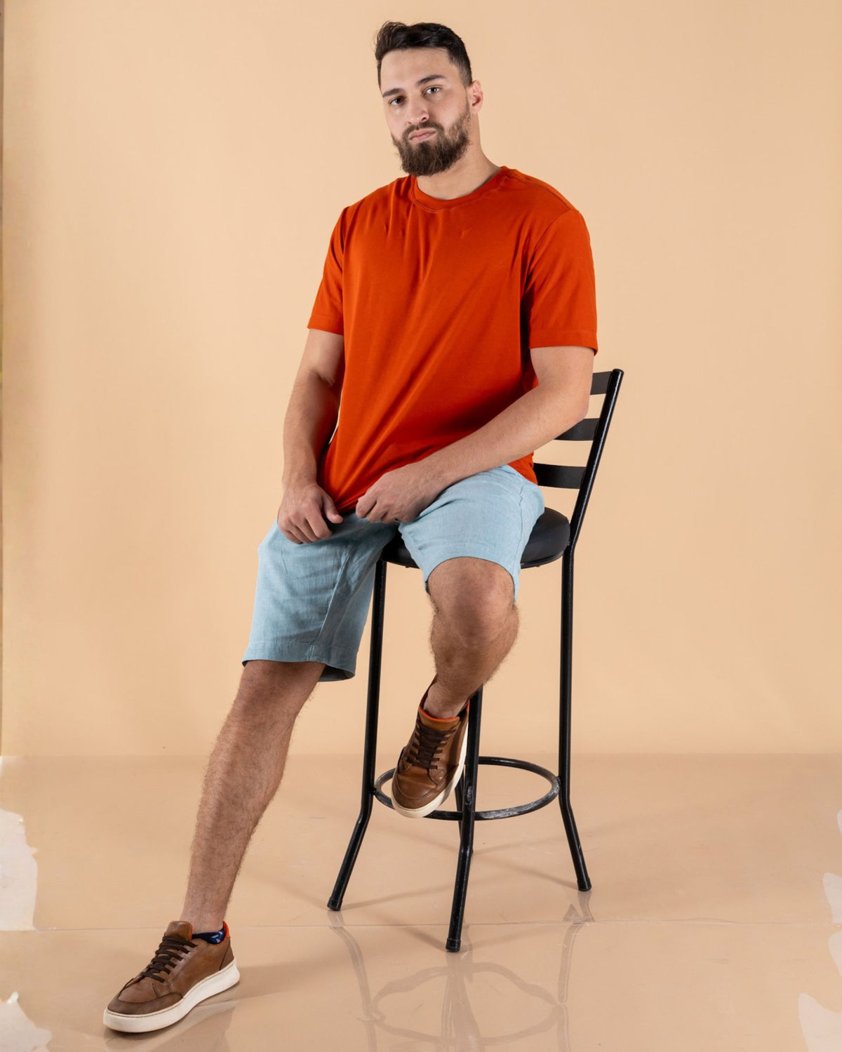 CAMISETA BÁSICA / LARANJA RUST