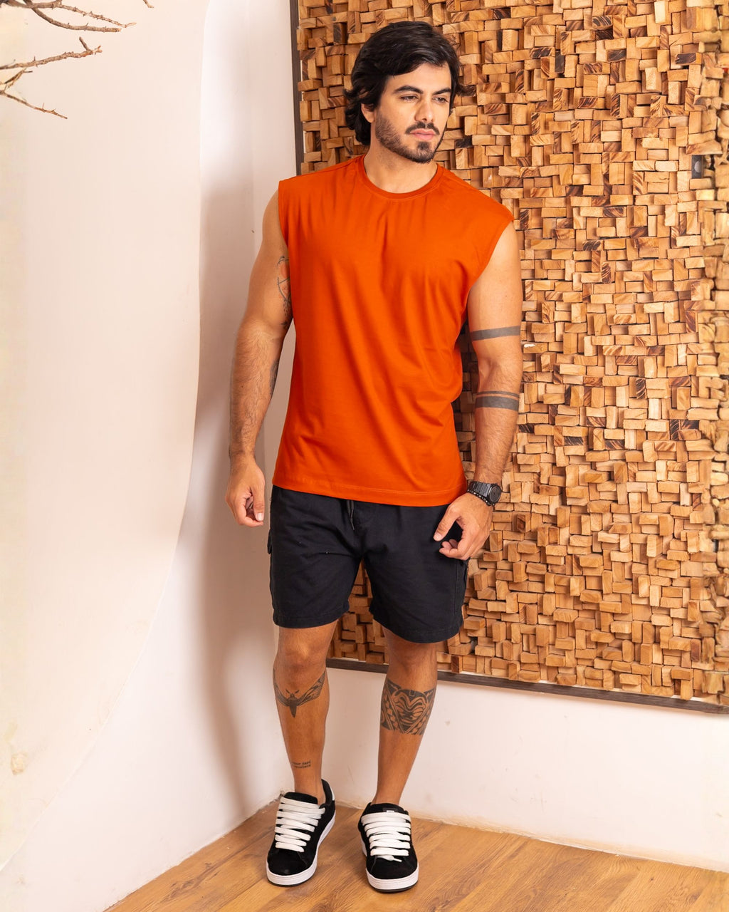 REGATA MACHÃO / LARANJA RUST