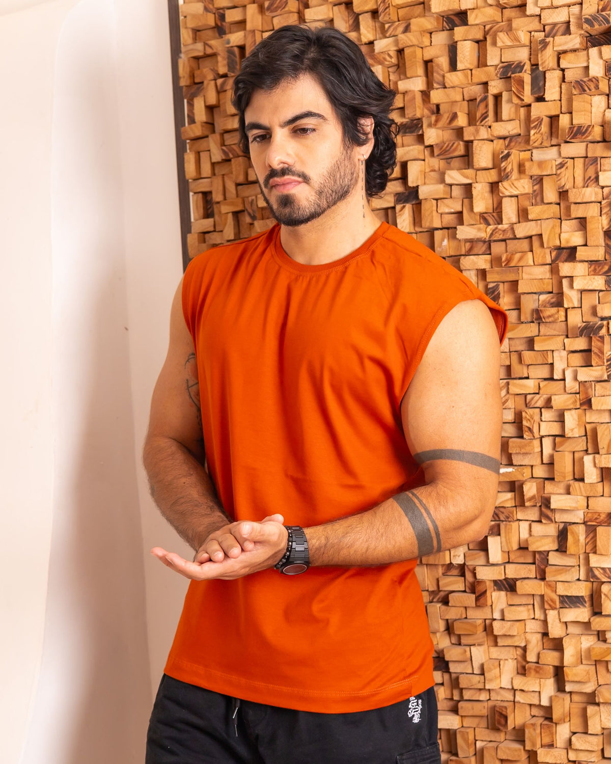 REGATA MACHÃO / LARANJA RUST