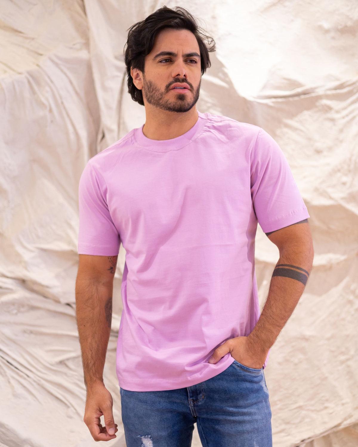 CAMISETA BÁSICA / LILÁS GALAXY