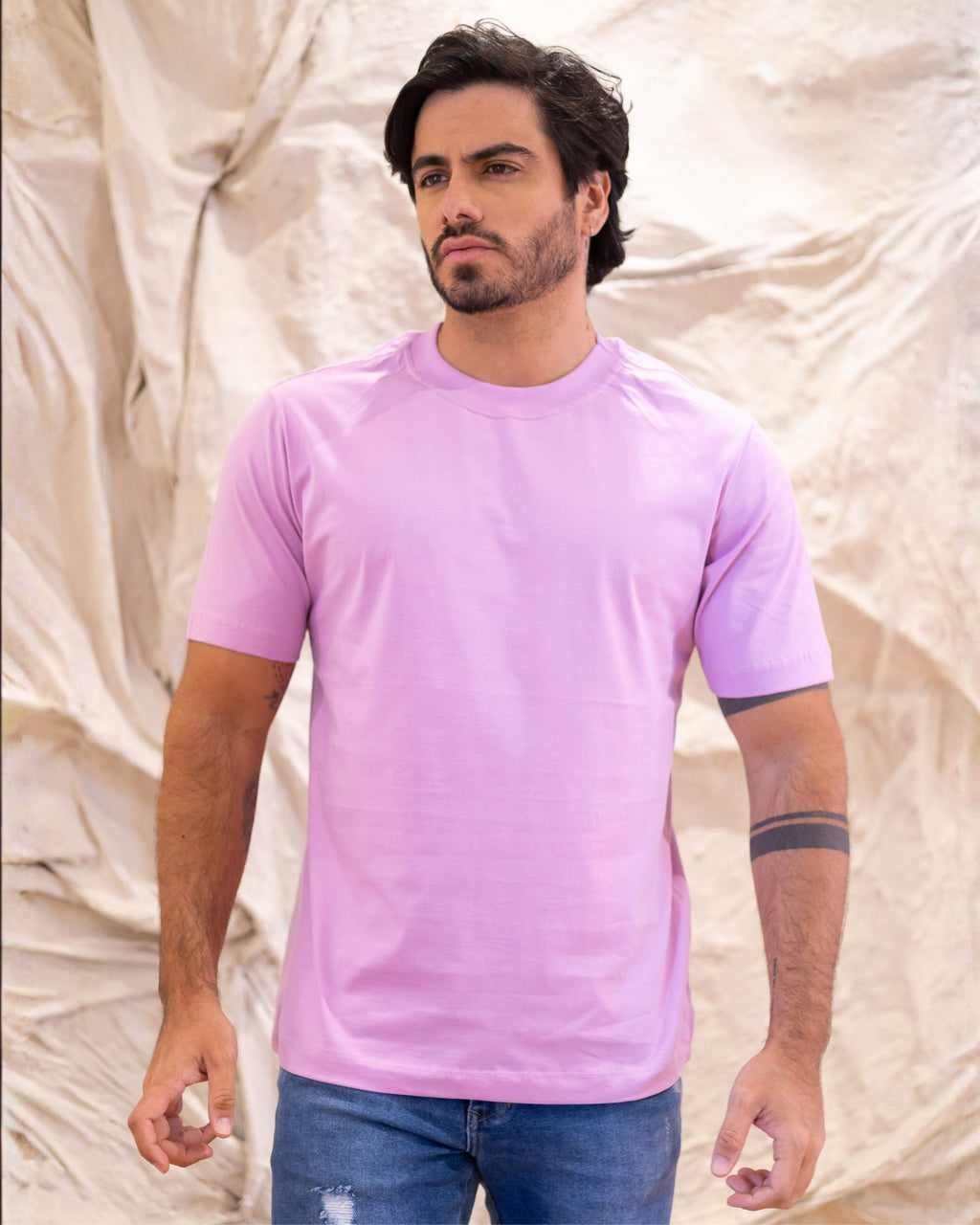 CAMISETA BÁSICA / LILÁS GALAXY