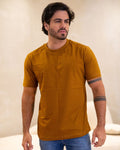 CAMISETA BÁSICA / MARROM CONHAQUE
