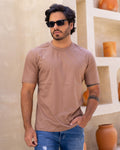 CAMISETA BÁSICA / MARROM MINK