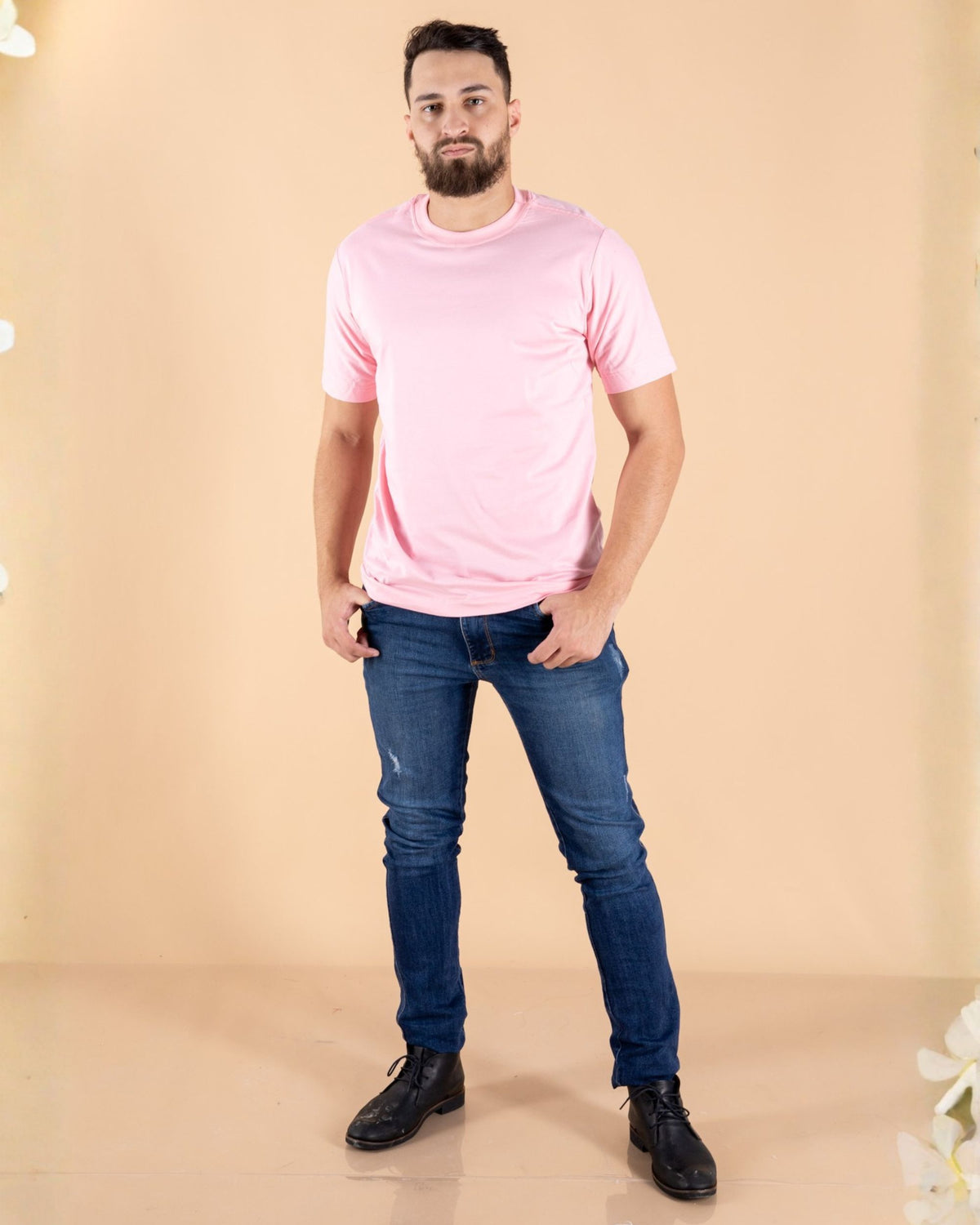 CAMISETA BÁSICA / ROSA BEBÊ