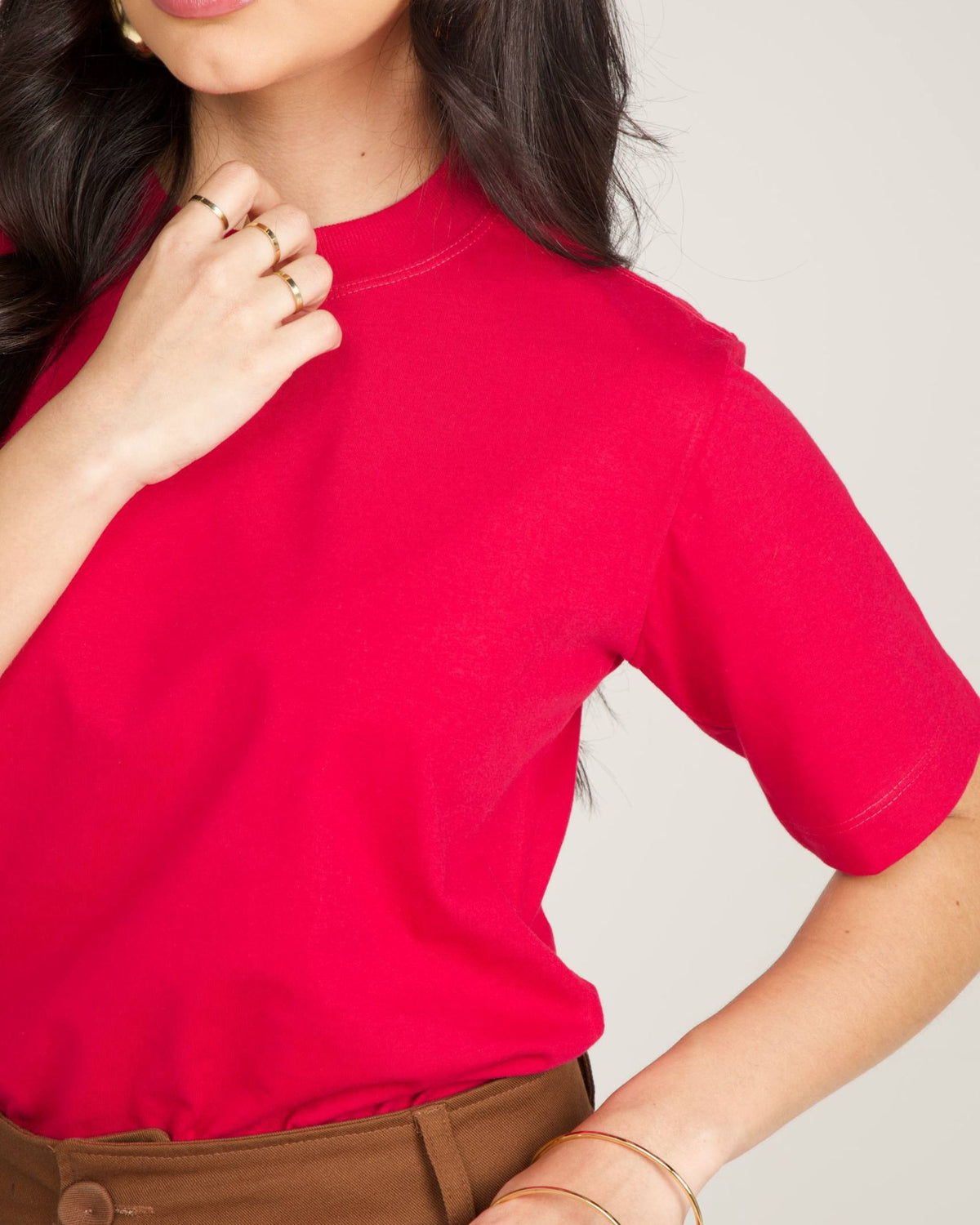 T-SHIRT BÁSICA / ROSA ELEGANCE