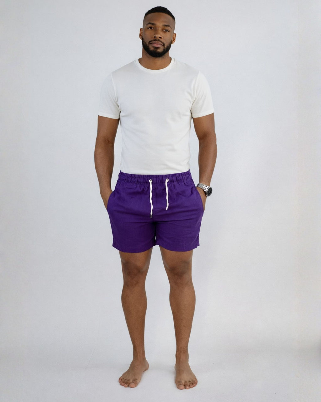 SHORT LINHO ESSENTIAL / ROXO