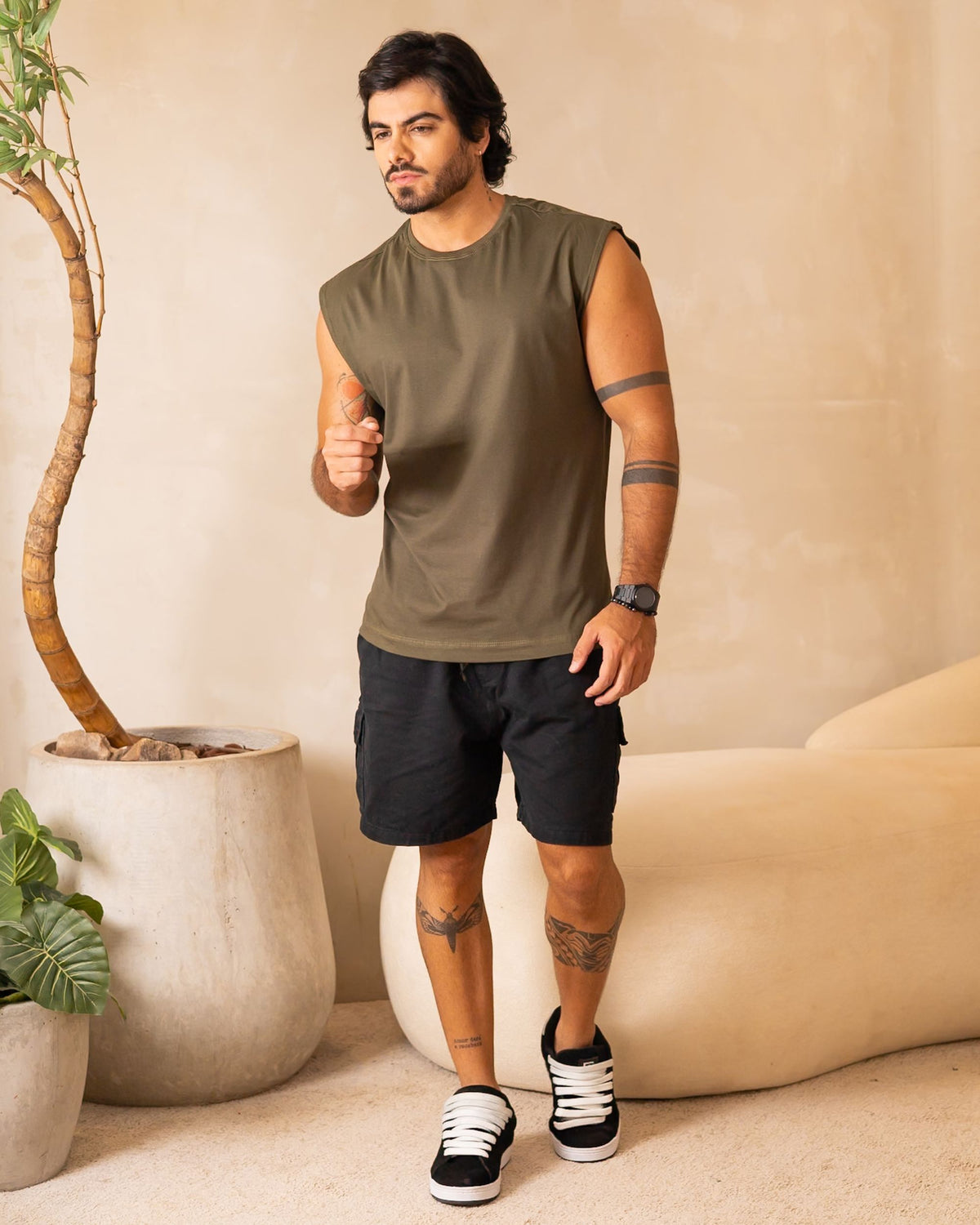 REGATA MACHÃO / STONE GREEN