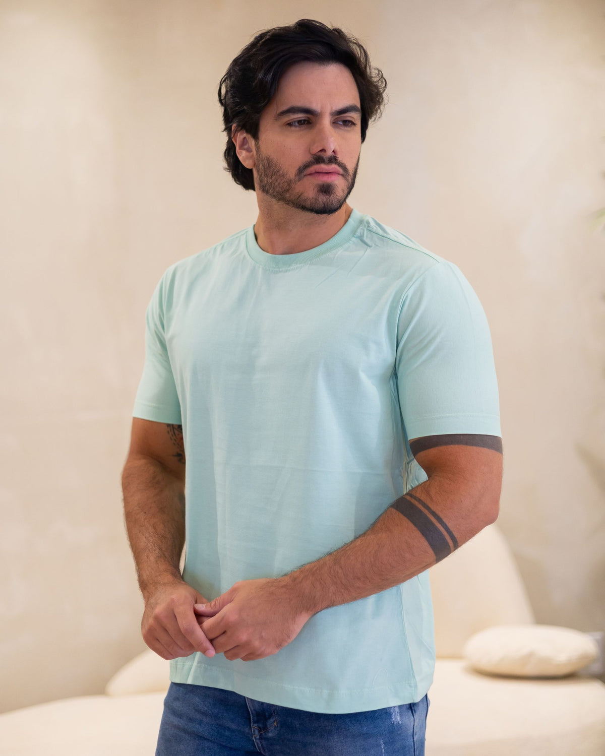 CAMISETA BÁSICA / VERDE BEBÊ