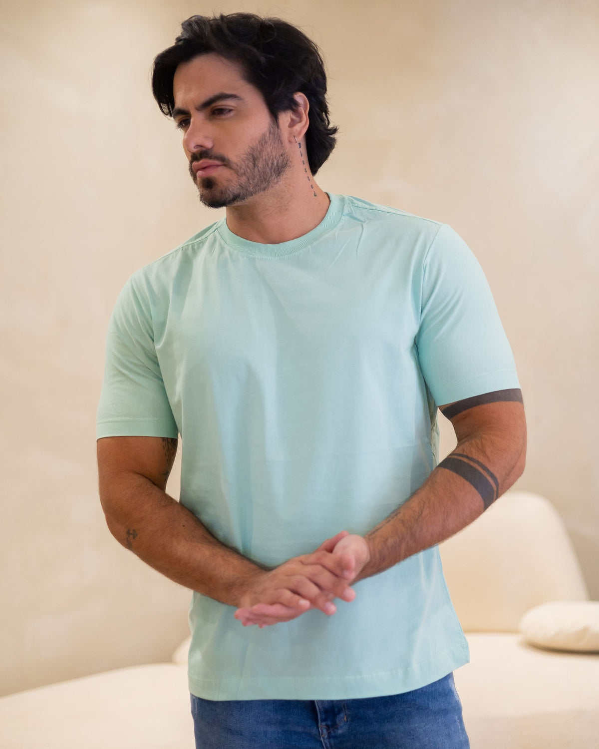 CAMISETA BÁSICA / VERDE BEBÊ
