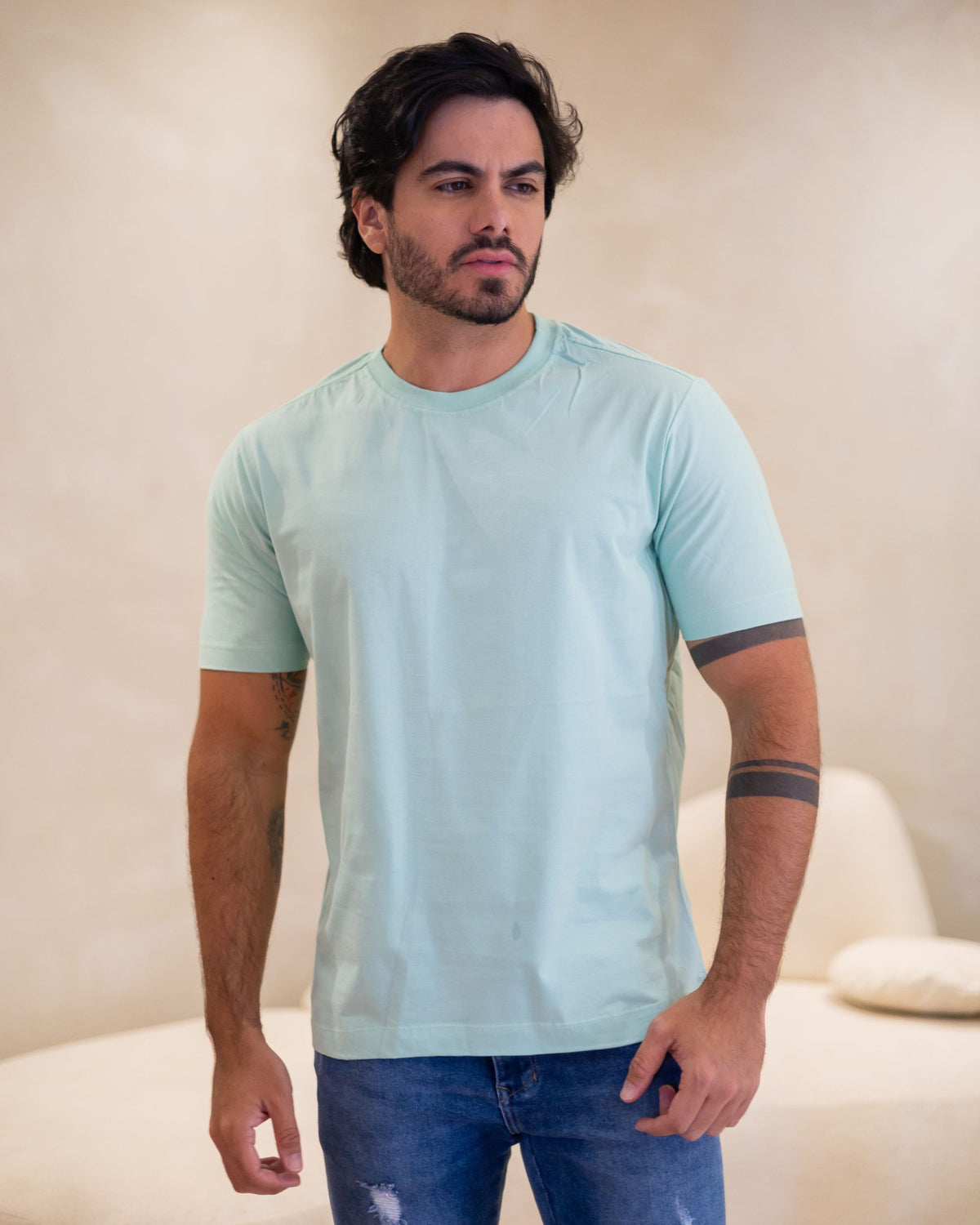CAMISETA BÁSICA / VERDE BEBÊ