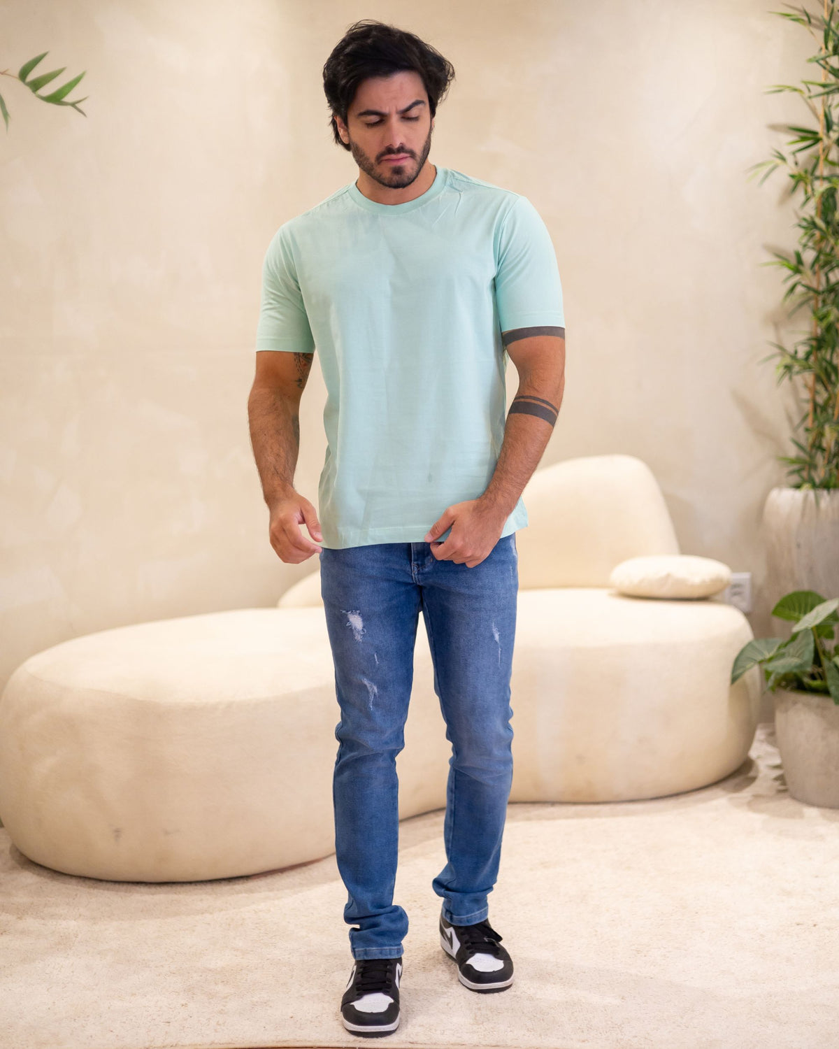 CAMISETA BÁSICA / VERDE BEBÊ