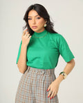 T-SHIRT GOLA ALTA / VERDE HYPERNATURE
