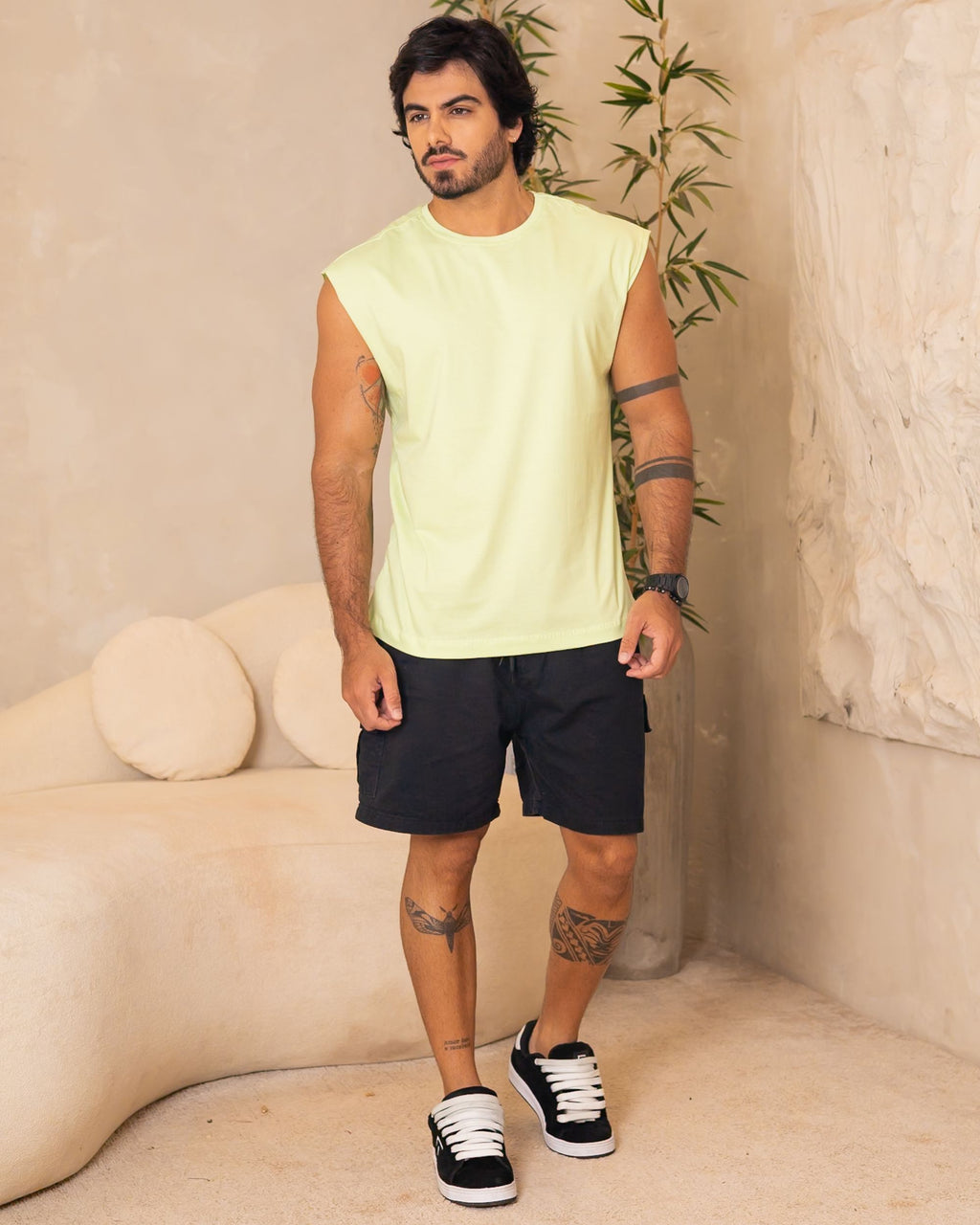 REGATA MACHÃO / VERDE LIME CREAM