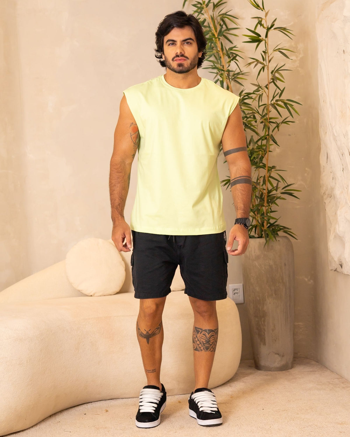 REGATA MACHÃO / VERDE LIME CREAM