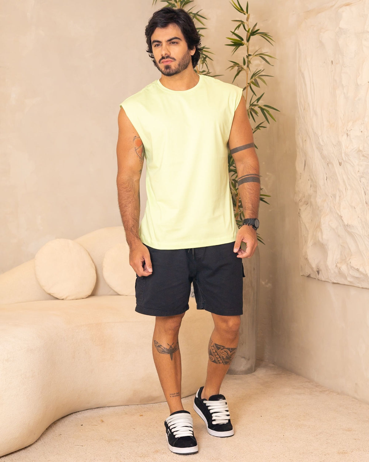 REGATA MACHÃO / VERDE LIME CREAM