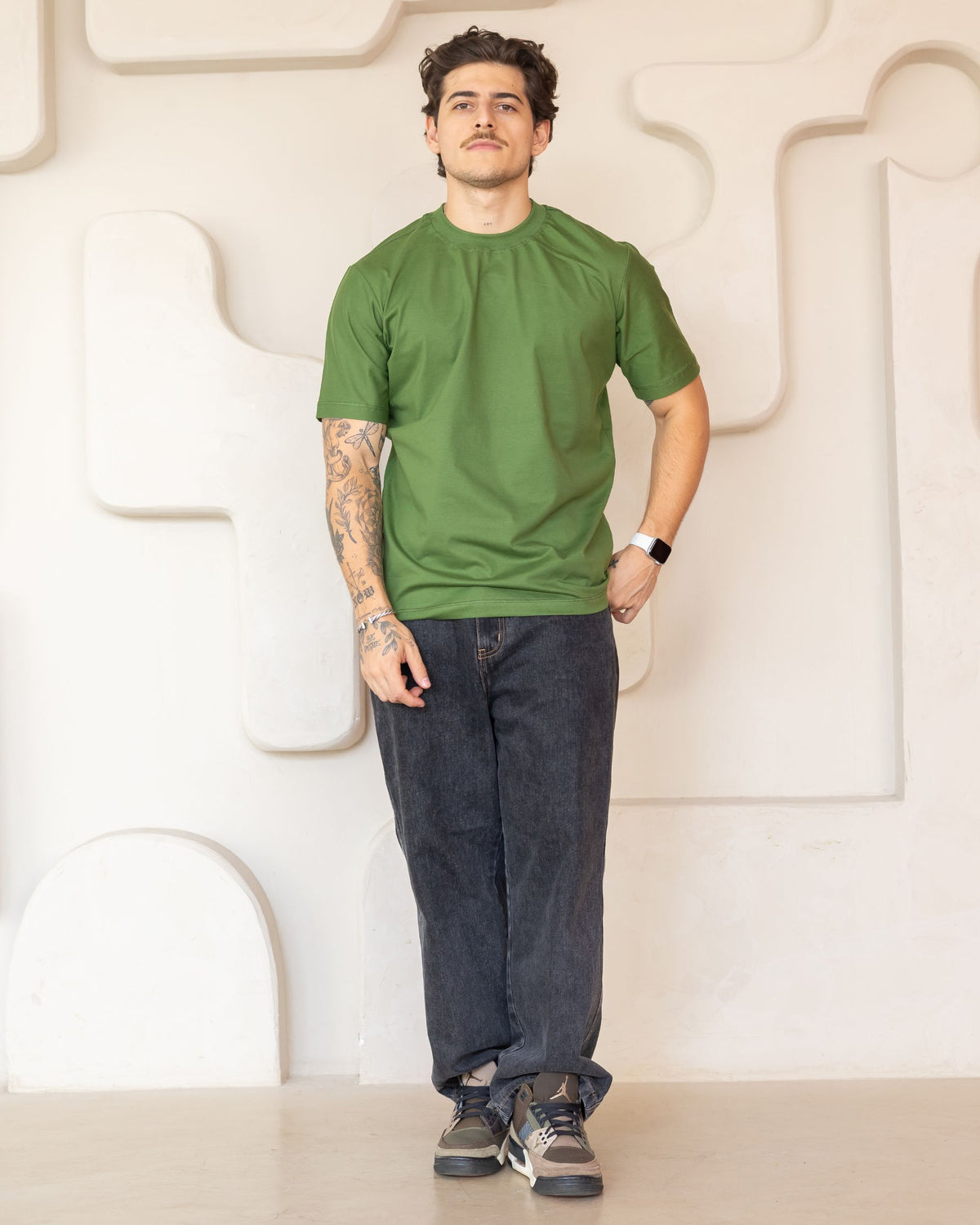 CAMISETA BÁSICA / VERDE VERT