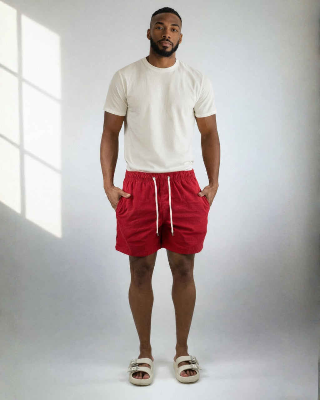 SHORT LINHO ESSENTIAL / VERMELHO