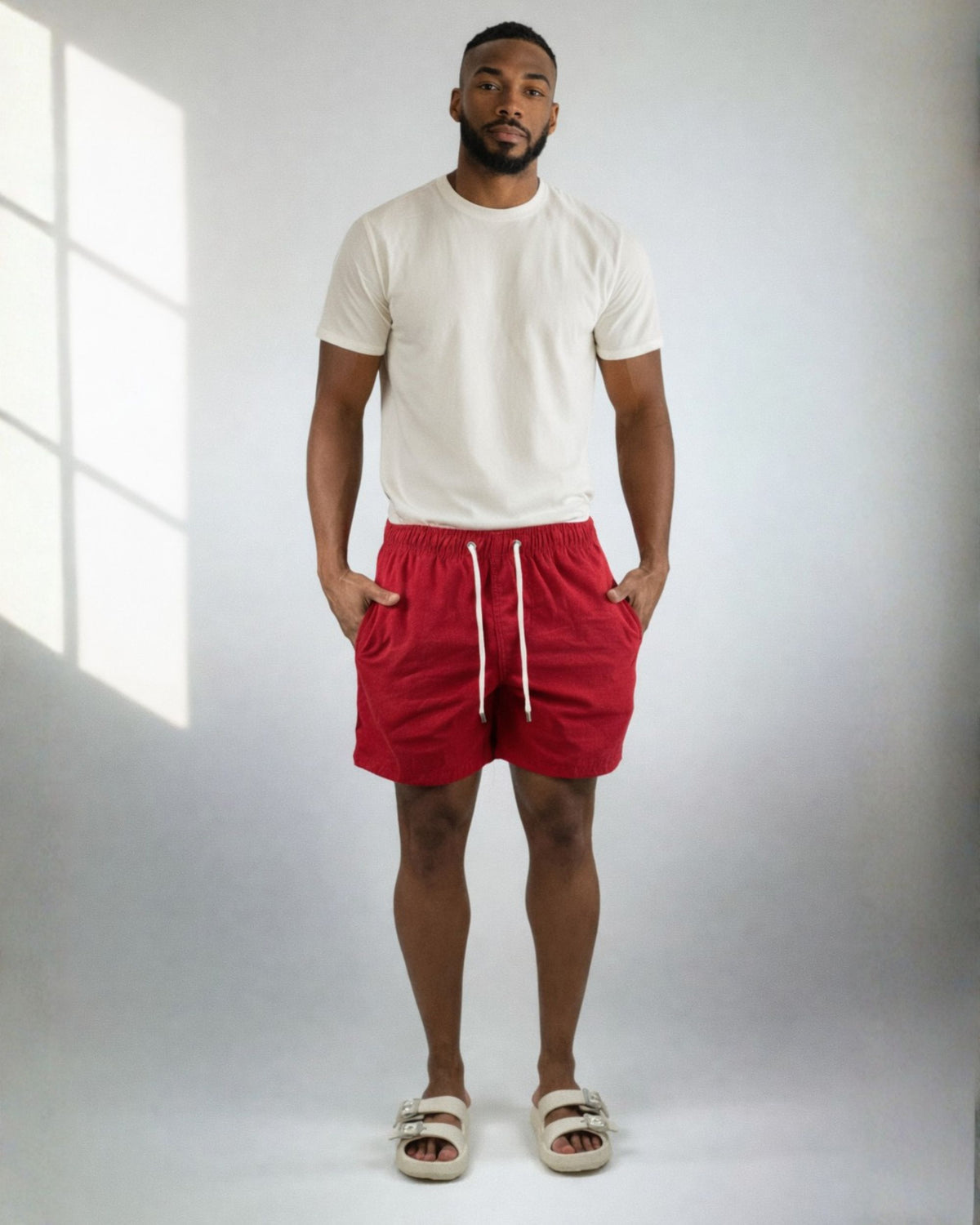 SHORT LINHO ESSENTIAL / VERMELHO