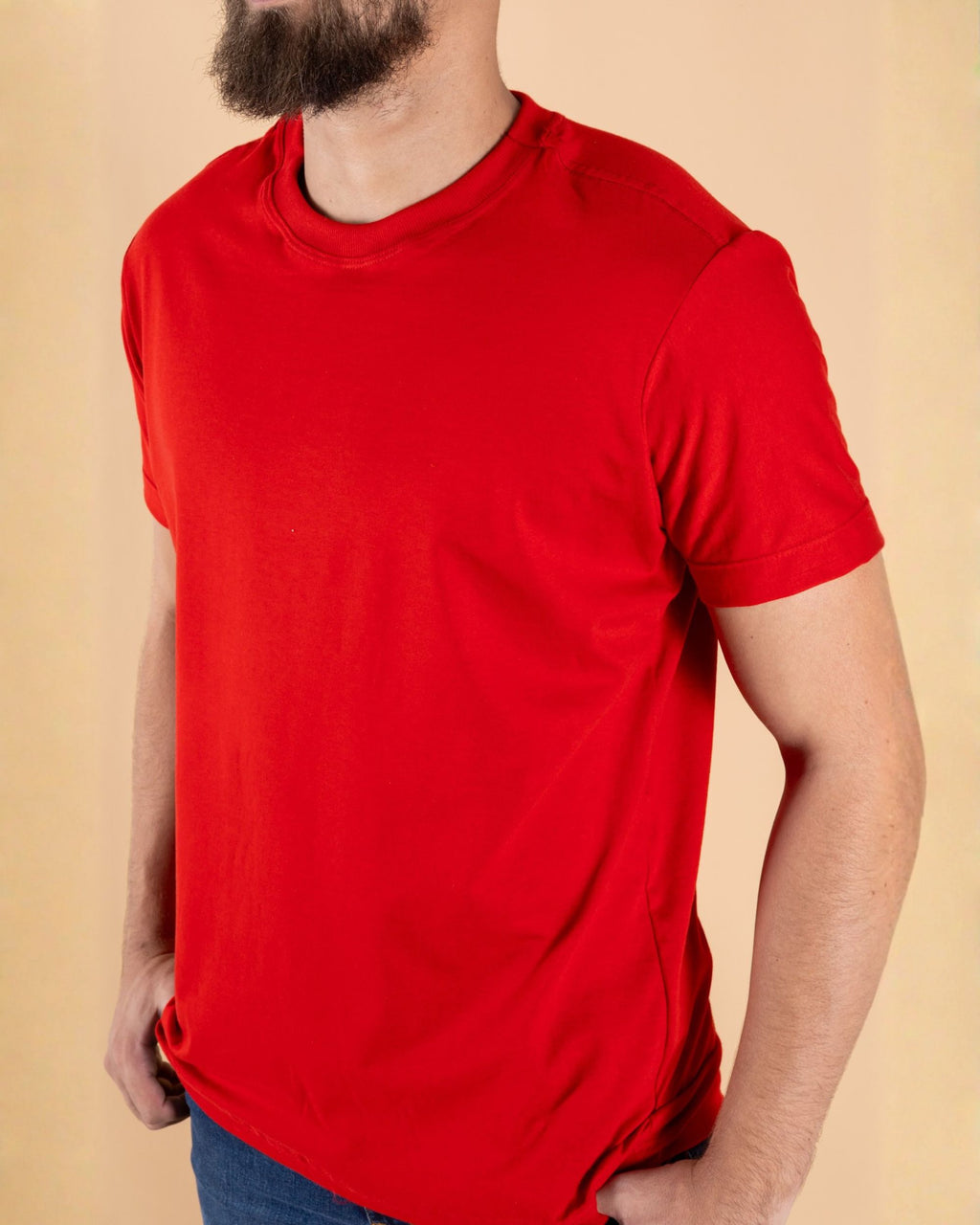 CAMISETA BÁSICA / VERMELHO MANDARIM