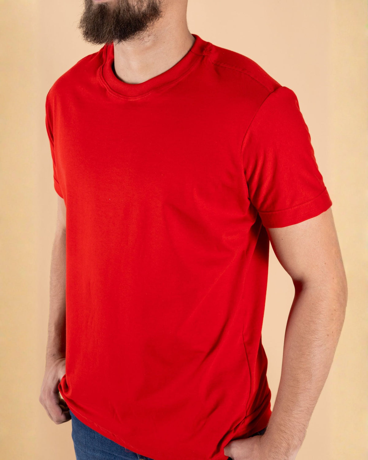 CAMISETA BÁSICA / VERMELHO MANDARIM