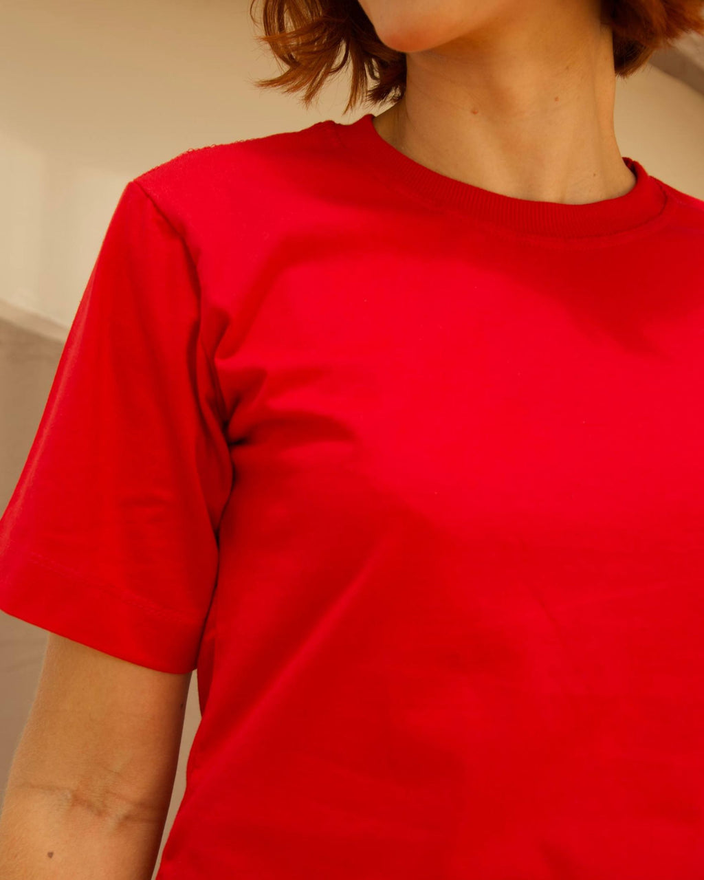 T-SHIRT BÁSICA / VERMELHO MANDARIM