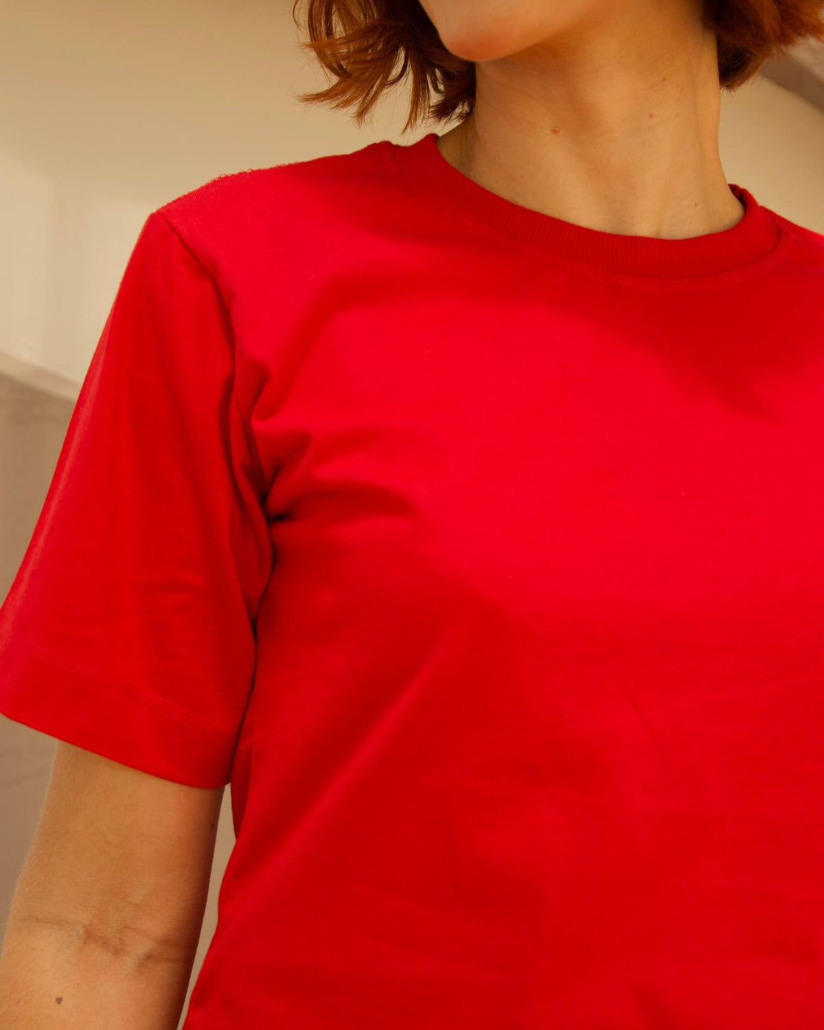T-SHIRT BÁSICA / VERMELHO MANDARIM